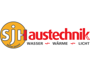 Logo von SJ Haustechnik in Rot und Gelb, mit den Worten "Wasser", "Wärme" und "Licht".